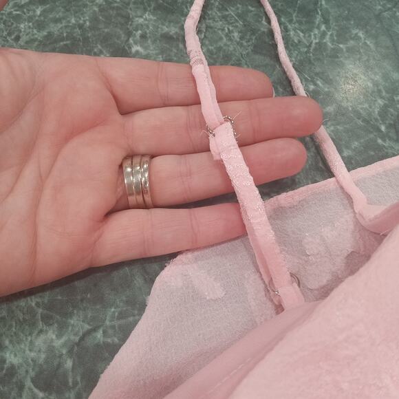 NWT Wild Fable Blush Pink Ruffle Embossed Floral Midi Dress Plus Size 2x Fairy - Picture 16 of 16